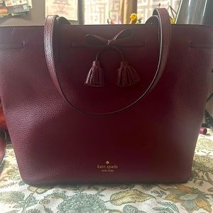Kate spade bag in burgundy